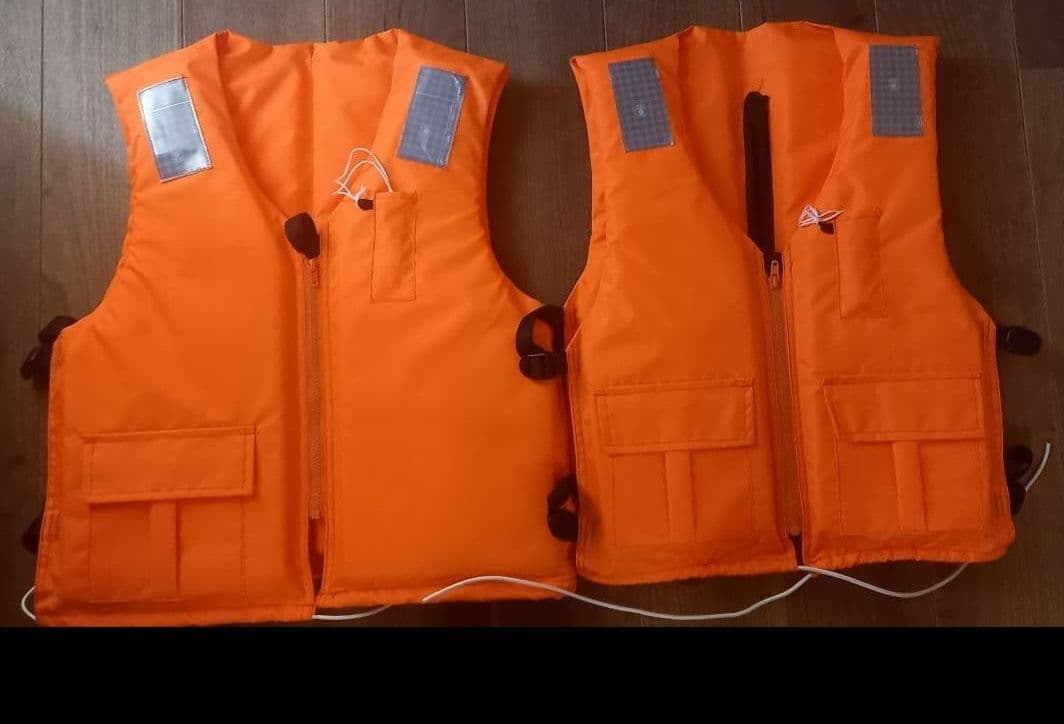 桜マーク付ライフジャケット2着セット★検定品★型式承認品★船検対応OK★新基準品