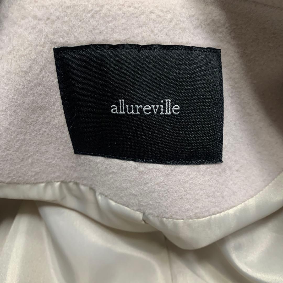 美品　アルアバイル　ダブルブレストコート　ウール　ロング　ピンク