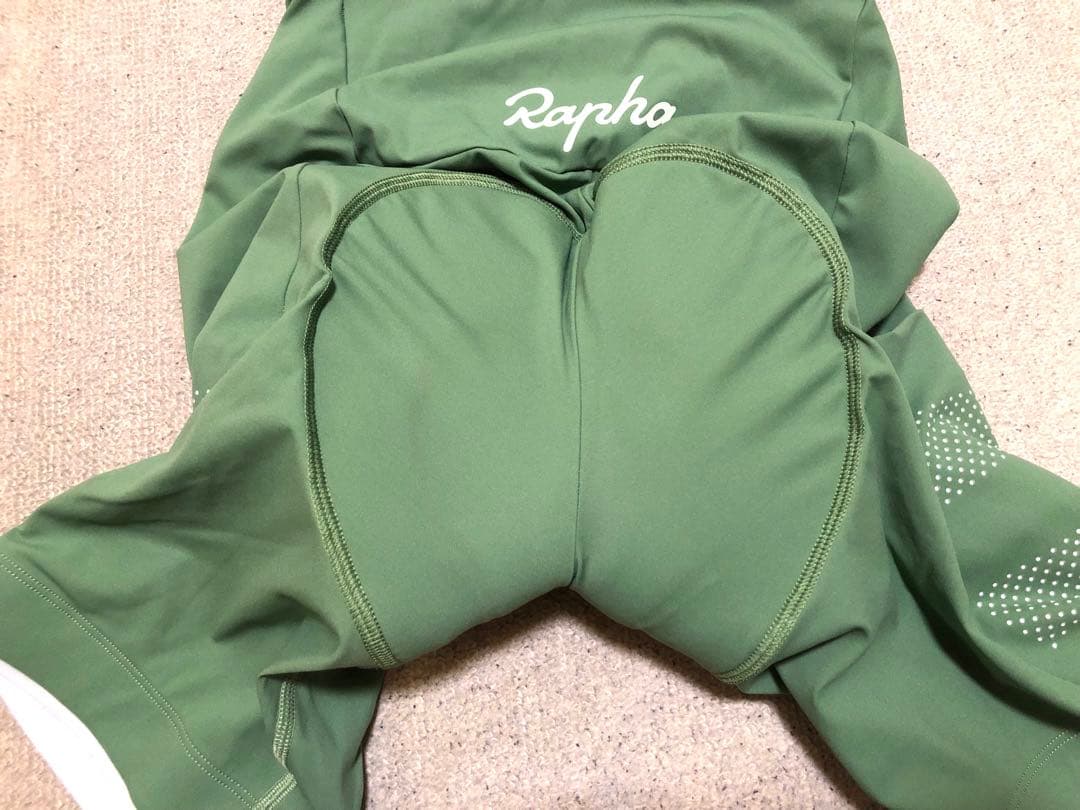 ラファ メンズ ブルベ ビブショーツ・色=ライトグリーン・サイズ=XS