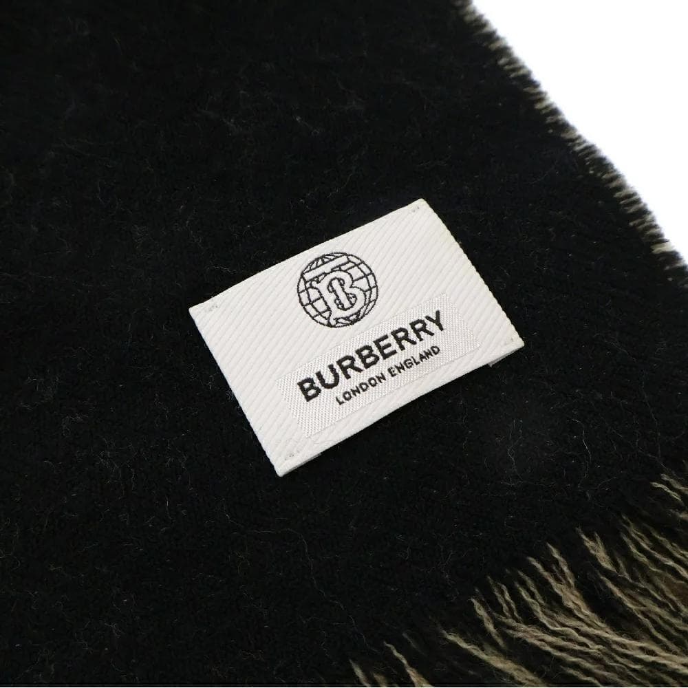 美品　BURBERRY　マフラー　ビックロゴ　ウール