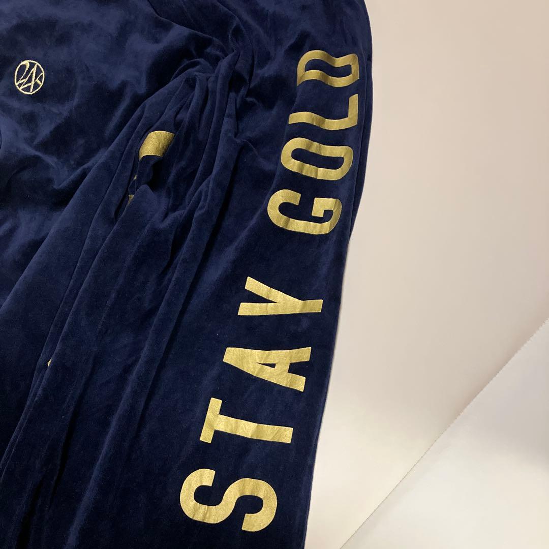 24karats ベロアジャージ セットアップ ネイビー　ワインレッド　Mサイズ