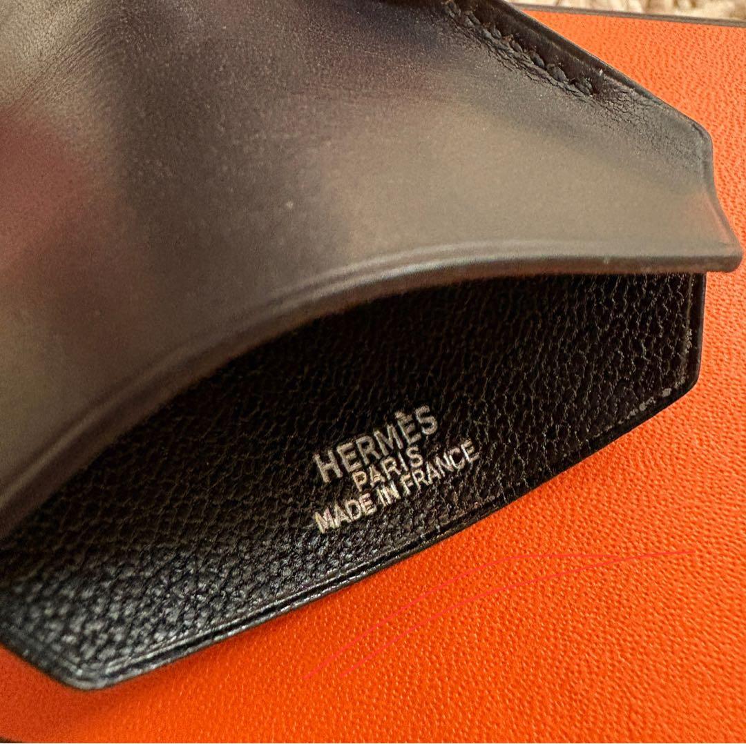 00年 エルメス D刻印 マルジェラ期 クロシェットネックレス HERMES 黒