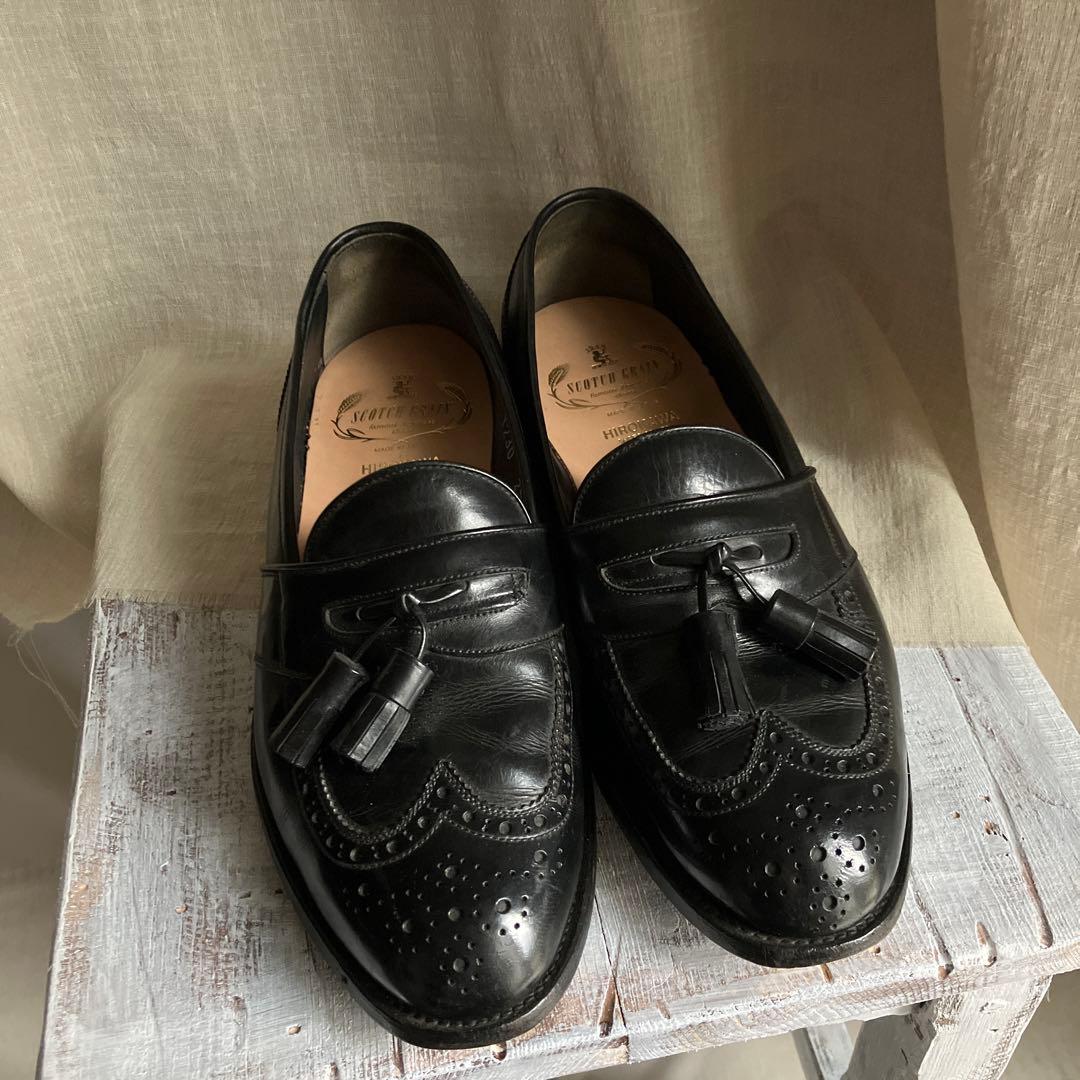 【最終価格】スコッチグレイン タッセルローファー 25 黒