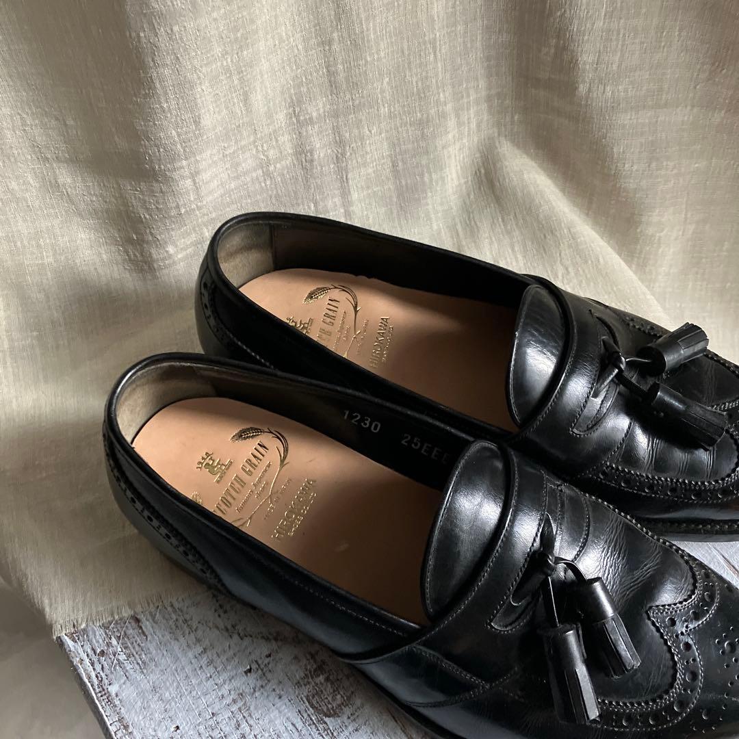 【最終価格】スコッチグレイン タッセルローファー 25 黒