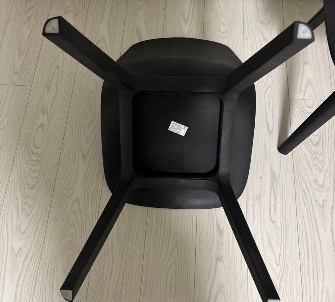 専用　イケア　IKEA スタッキングチェア　2脚　デザイナーチェア　ブラック　黒