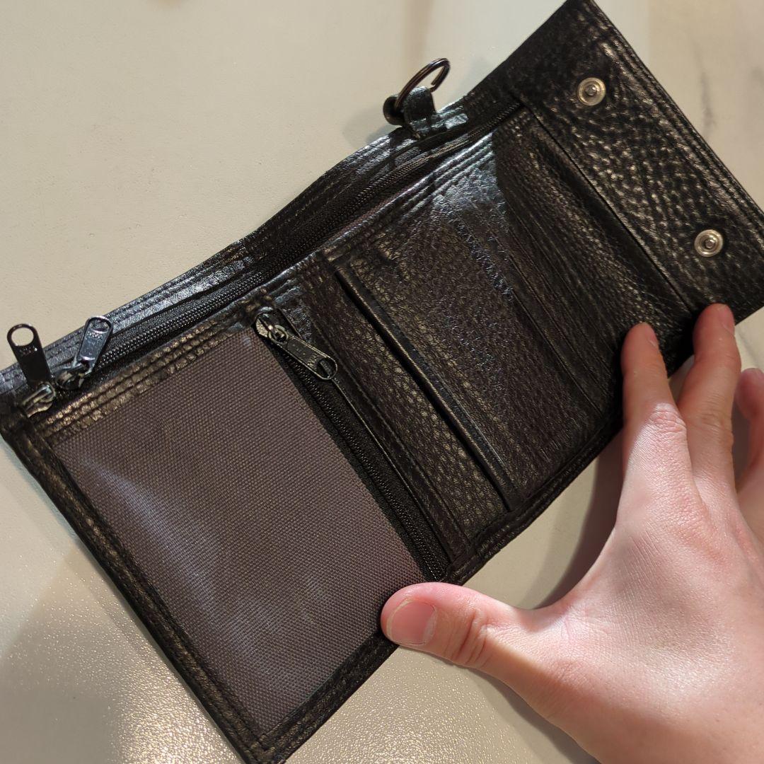 美品PORTER 二つ折り財布 ブラック