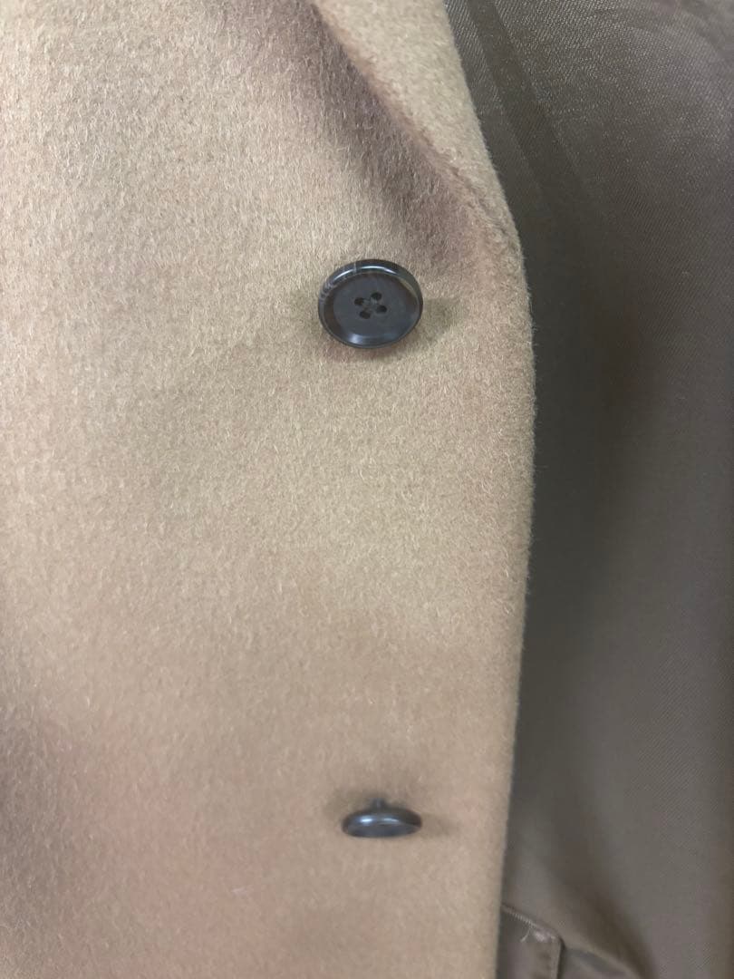 ユニクロ　ウールカシミヤチェスターコート　　ブラウン　XL