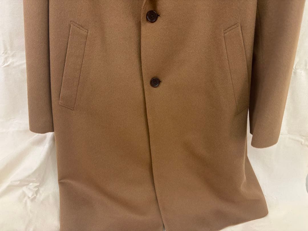 ユニクロ　ウールカシミヤチェスターコート　　ブラウン　XL