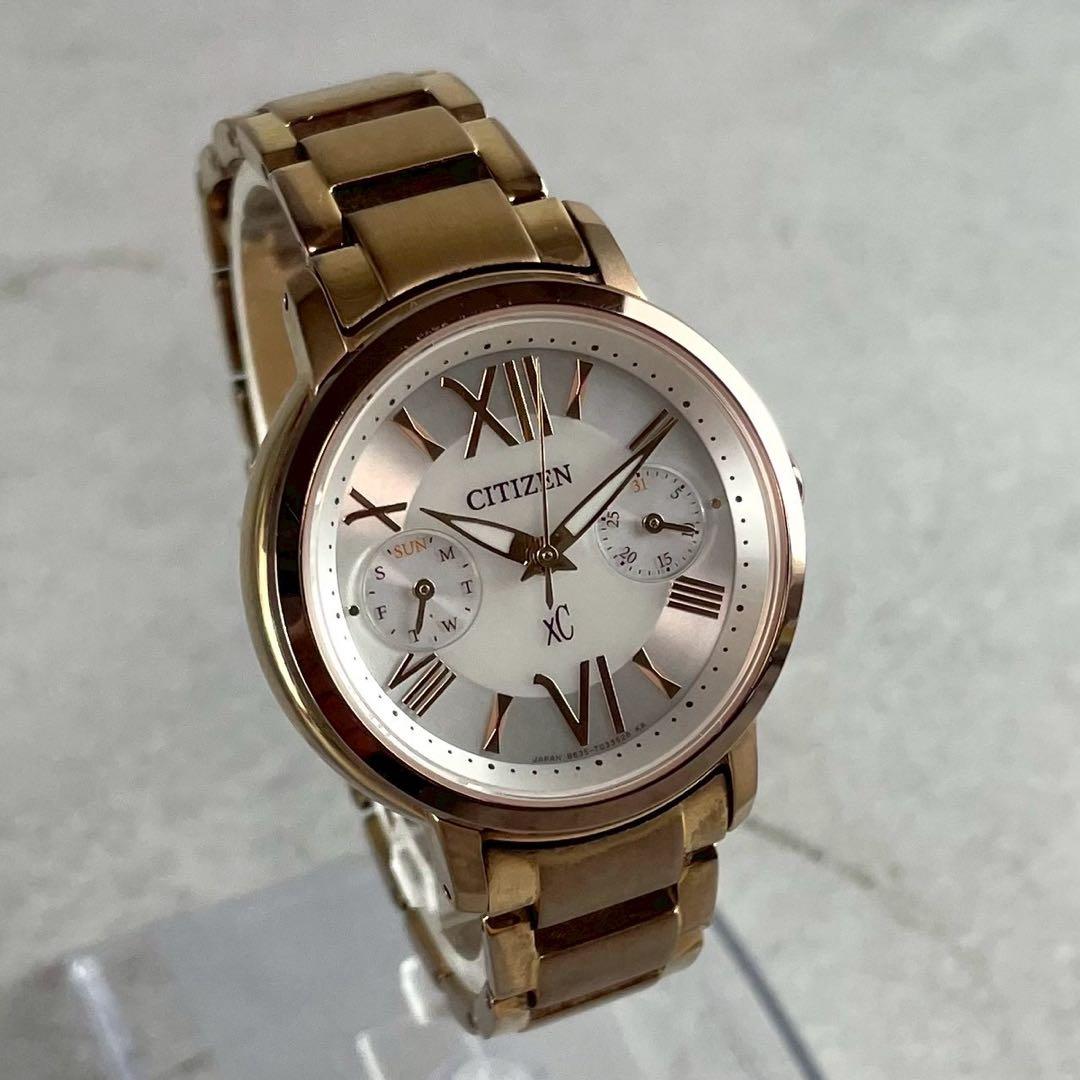 【稼働/美品】CITIZEN シチズン クロスシー 電波 ソーラー 腕時計