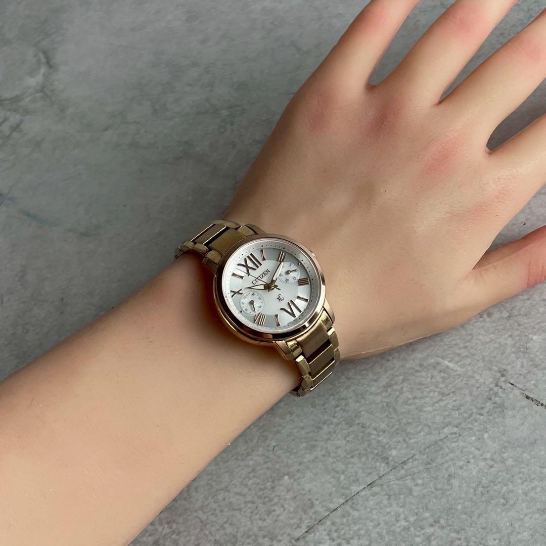 【稼働/美品】CITIZEN シチズン クロスシー 電波 ソーラー 腕時計
