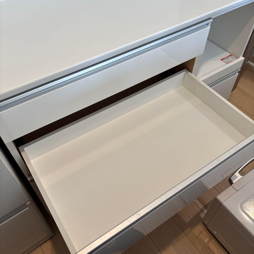 【送料込み】ニトリ キッチンボード レジューム W120 ホワイト