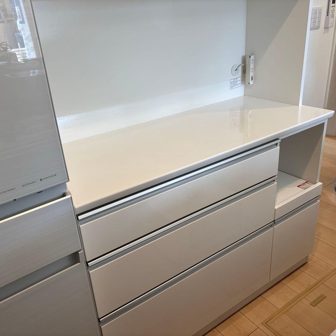 【送料込み】ニトリ キッチンボード レジューム W120 ホワイト