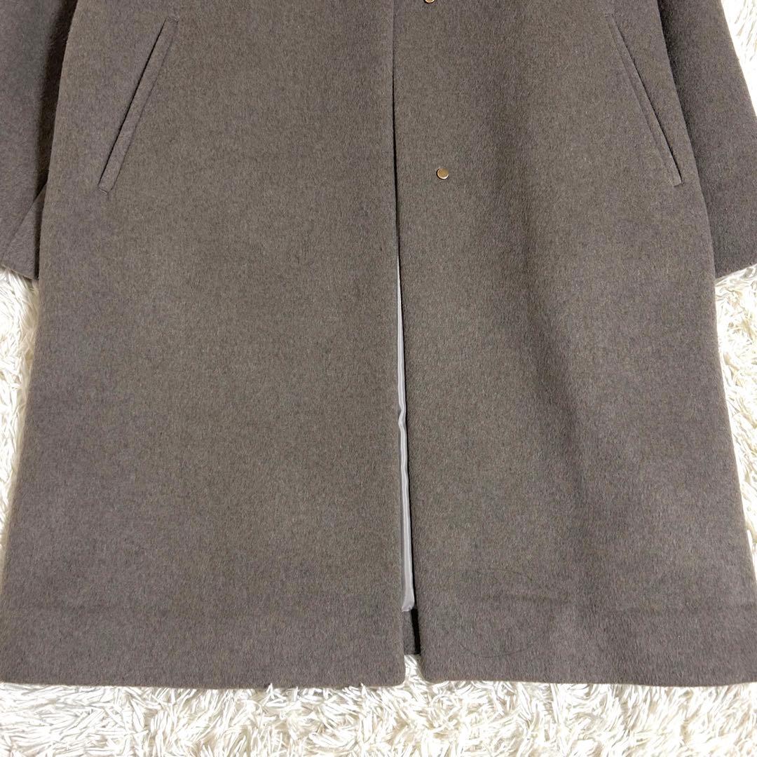 新品✨2.2万 anyfamプレミアム ウールブレンドノーカラーコート XL