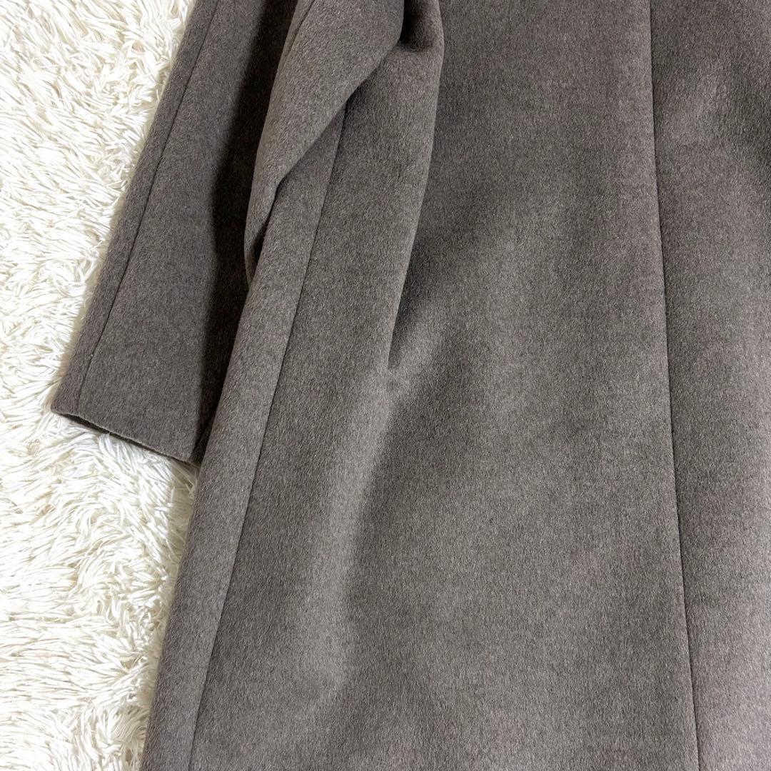 新品✨2.2万 anyfamプレミアム ウールブレンドノーカラーコート XL