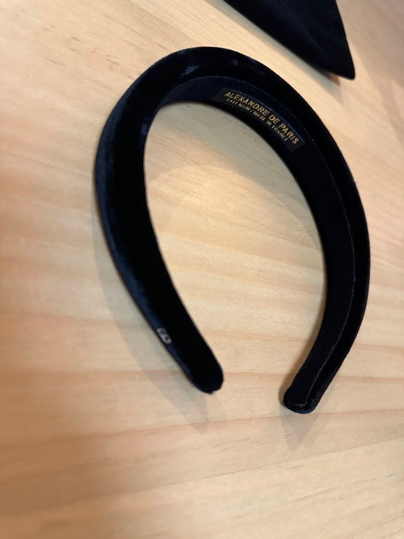 【未使用品】ALEXANDRE DE PARIS ベルベット ヘアバンド