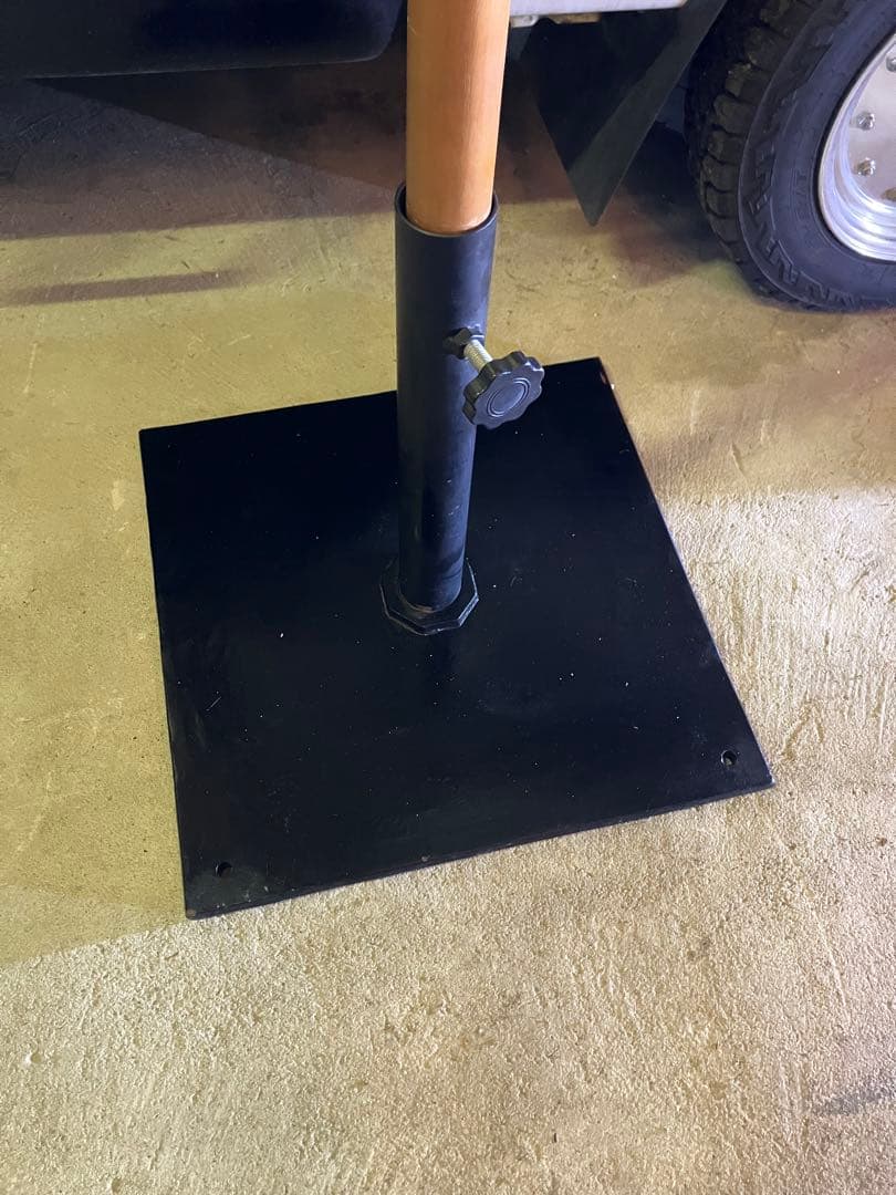 ①木製パラソル　ホワイト280cm 中古品