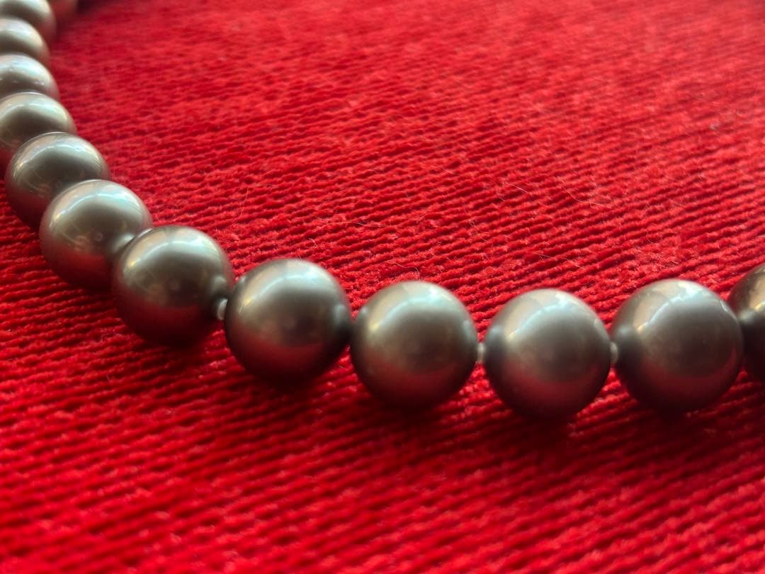 SPICA 黒真珠ネックレス＆イヤリングセット　WGK14