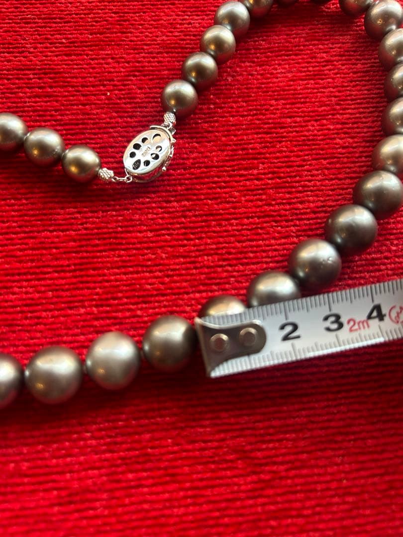 SPICA 黒真珠ネックレス＆イヤリングセット　WGK14