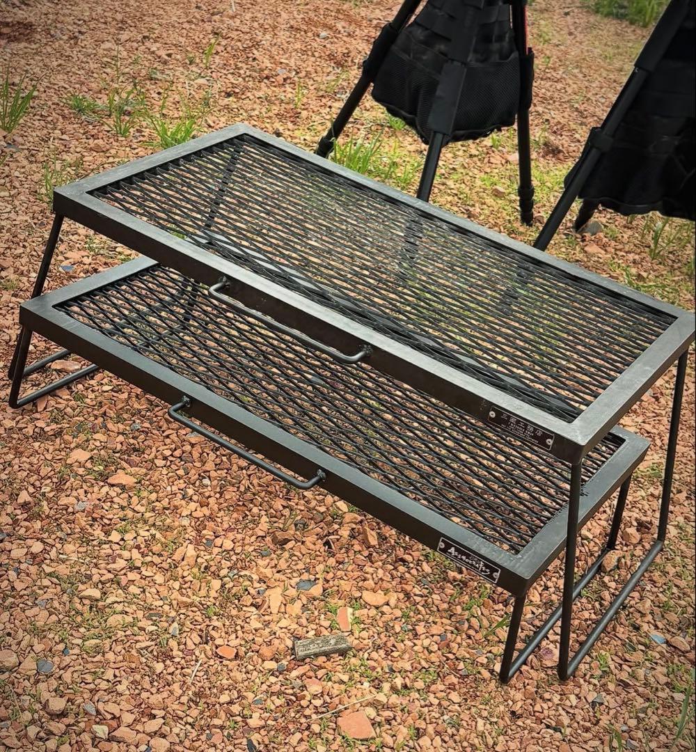 新品未使用　アイアンテーブル低っ/アシモクラフツ×サンゾー工務店