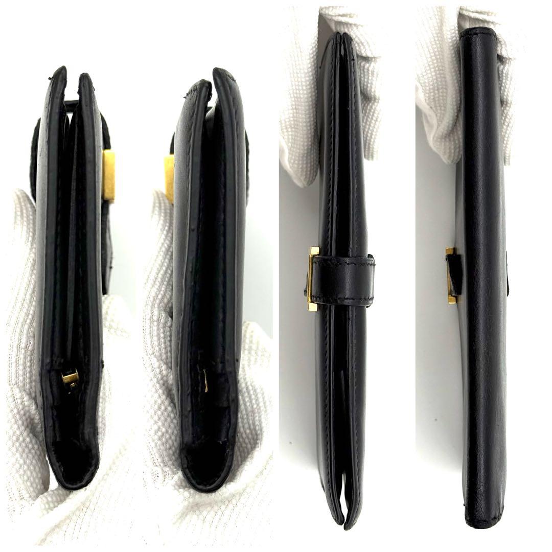 極上美品✨HERMES エルメス べアン カーフ ブラック 財布 P26