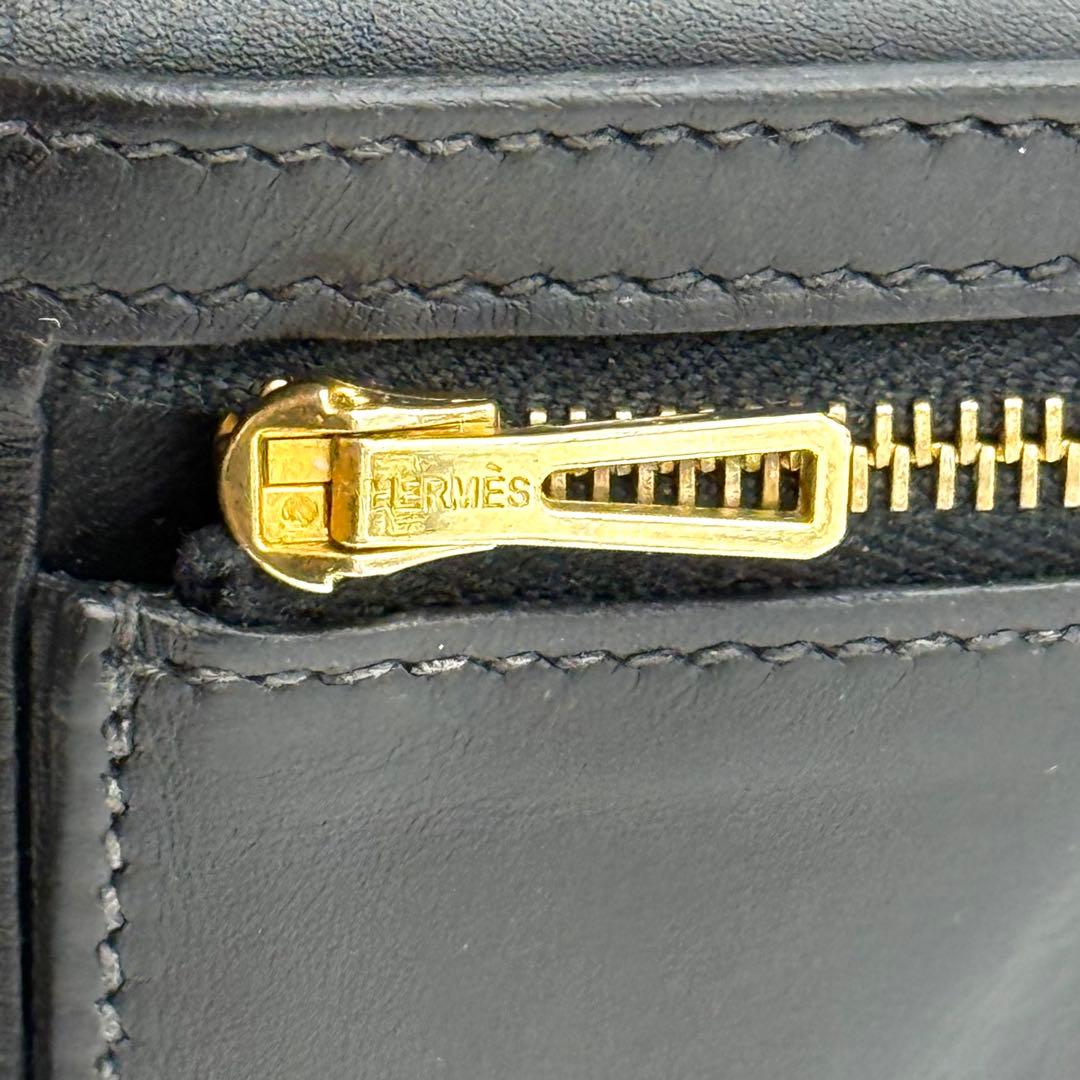 極上美品✨HERMES エルメス べアン カーフ ブラック 財布 P26