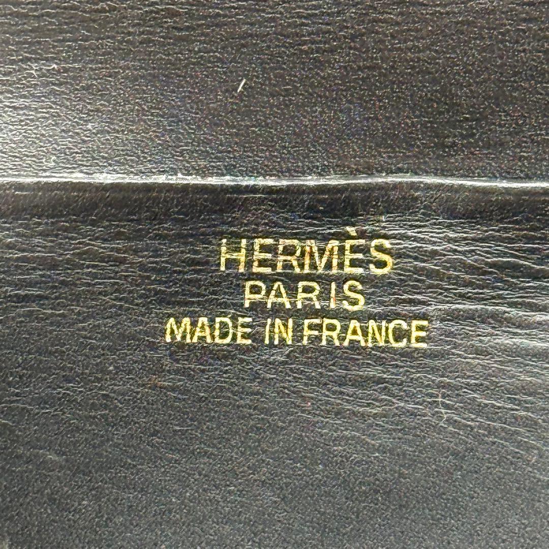 極上美品✨HERMES エルメス べアン カーフ ブラック 財布 P26