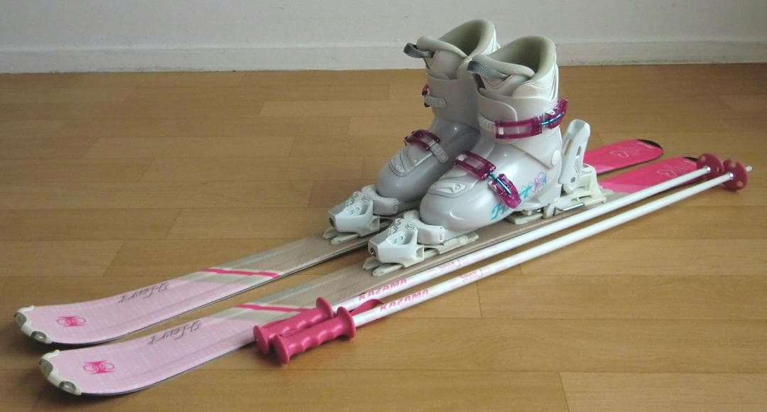 ■■1月限定■送料無料■Hart■子供用スキーセット■117/22■WAX済■■