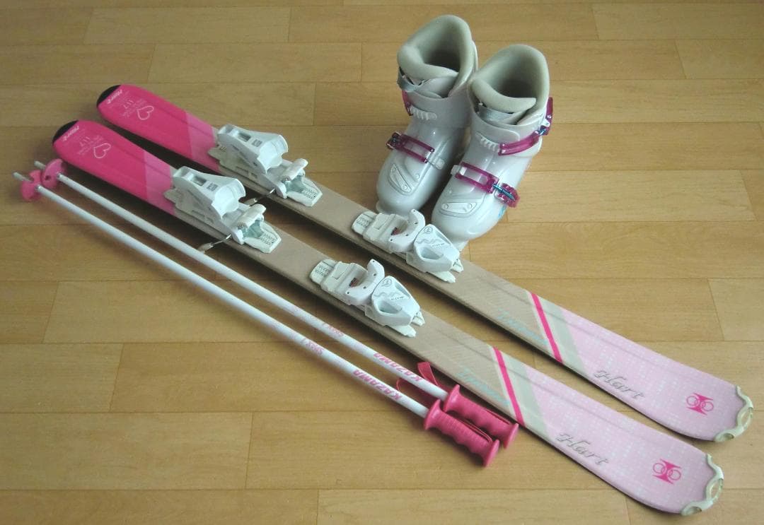 ■■1月限定■送料無料■Hart■子供用スキーセット■117/22■WAX済■■