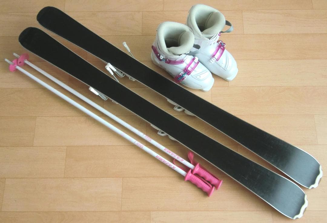 ■■1月限定■送料無料■Hart■子供用スキーセット■117/22■WAX済■■