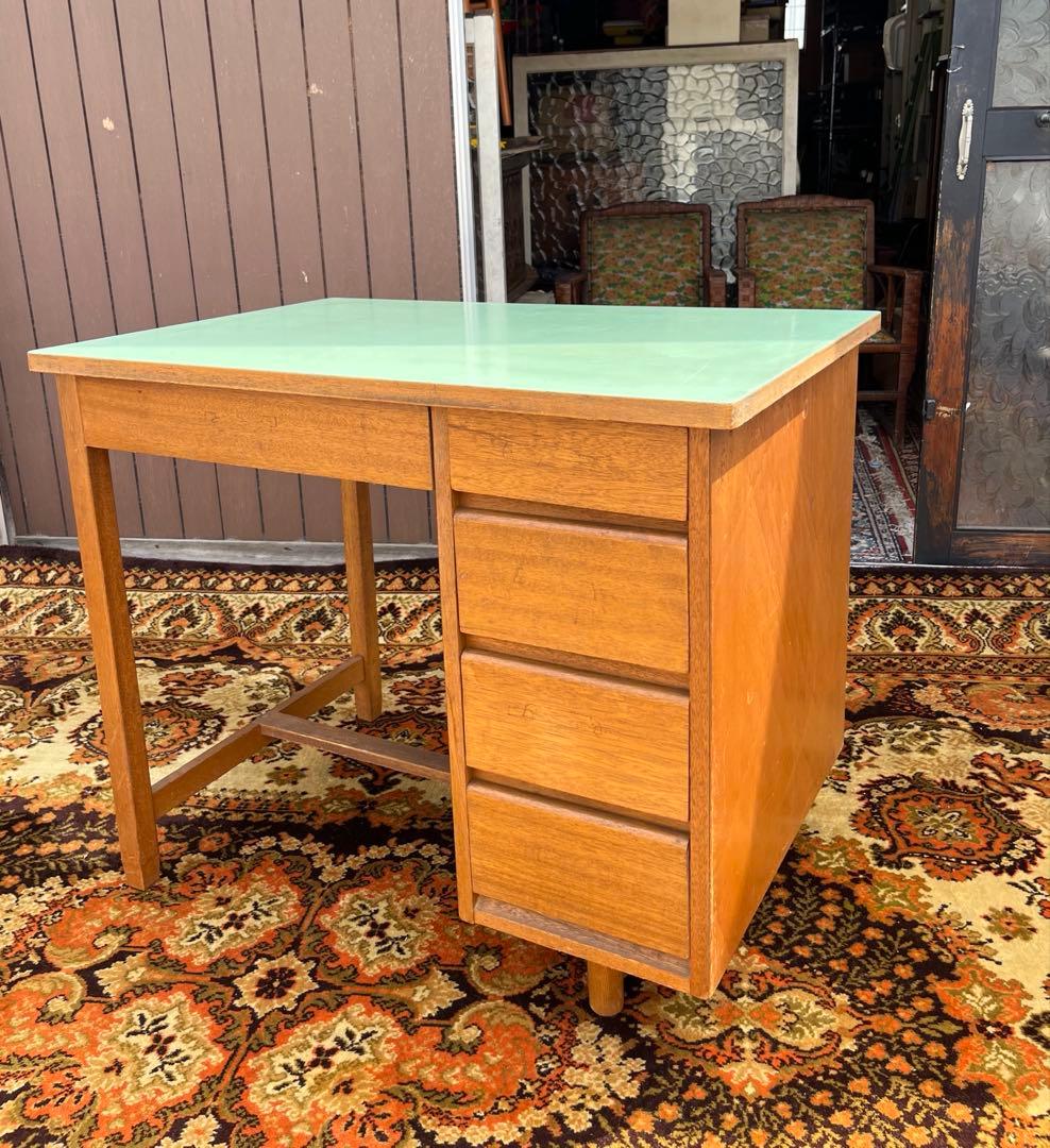 学習机 勉強机 デスク インテリア 昭和レトロ 当時物 アンティーク ビンテージ