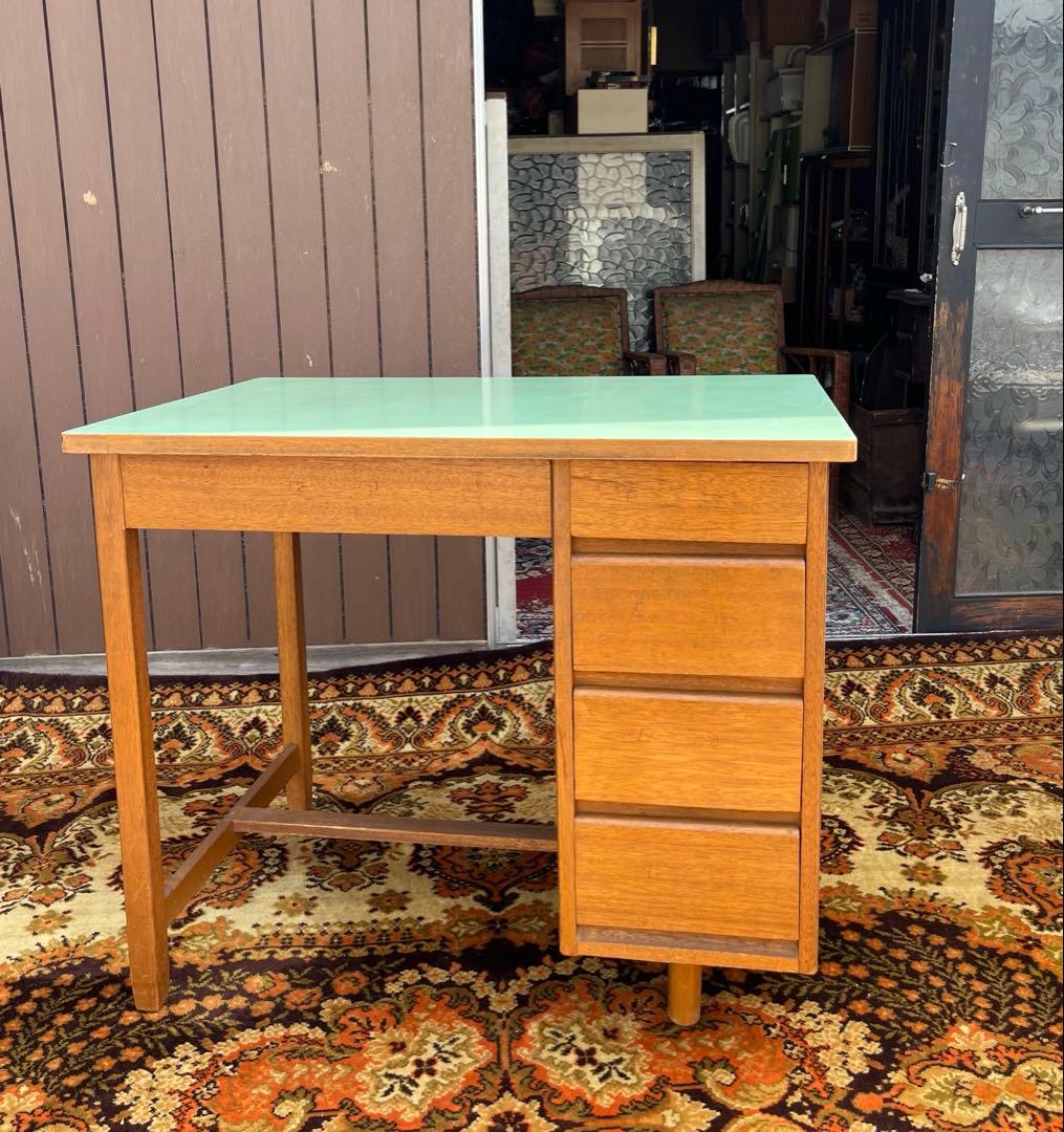 学習机 勉強机 デスク インテリア 昭和レトロ 当時物 アンティーク ビンテージ