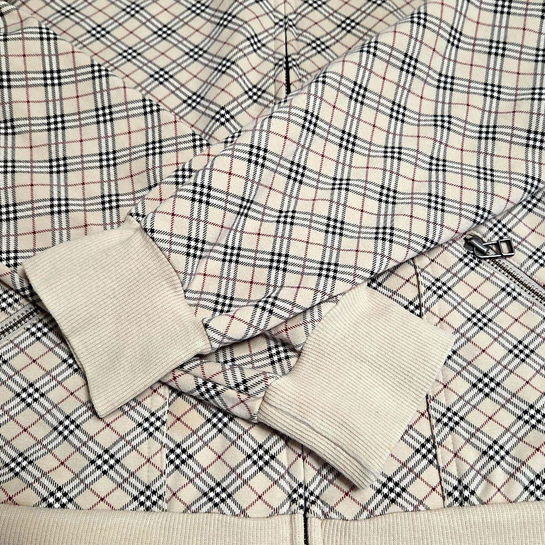BURBERRY　BLUE LABEL ノバチェック　ジップアップパーカー　M