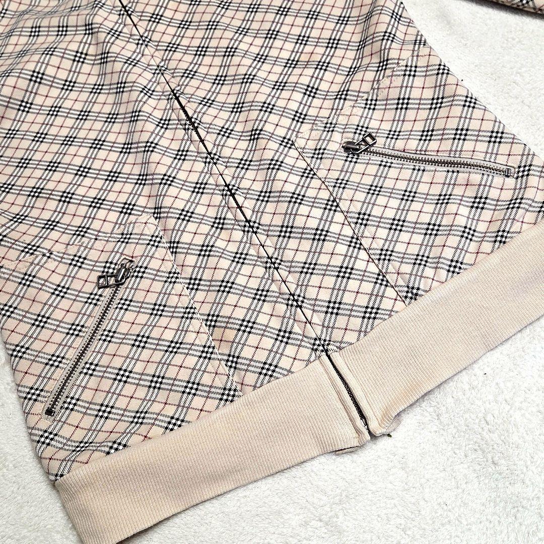 BURBERRY　BLUE LABEL ノバチェック　ジップアップパーカー　M