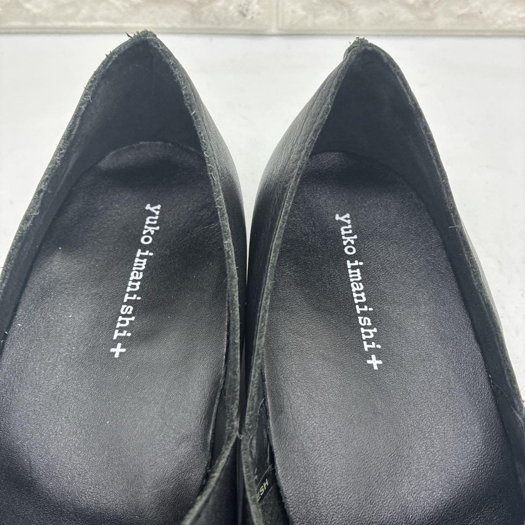 【美品】ユウコイマニシプラス IBUKI Vカット スリッポン 35 黒