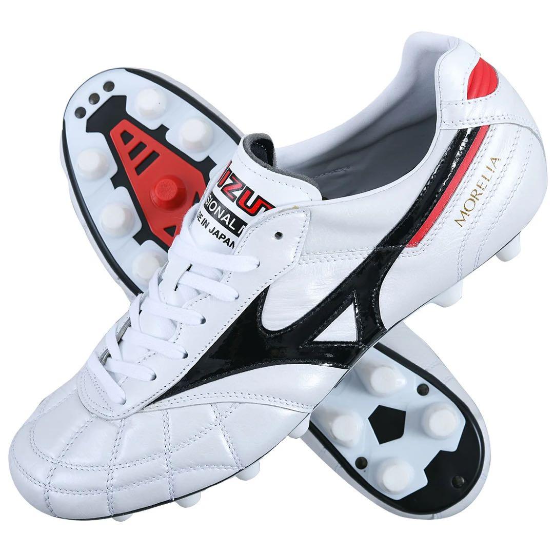 ミズノモレリアIIJAPAN ショートタン/クロスステッチ(ホワイト×ブラック)