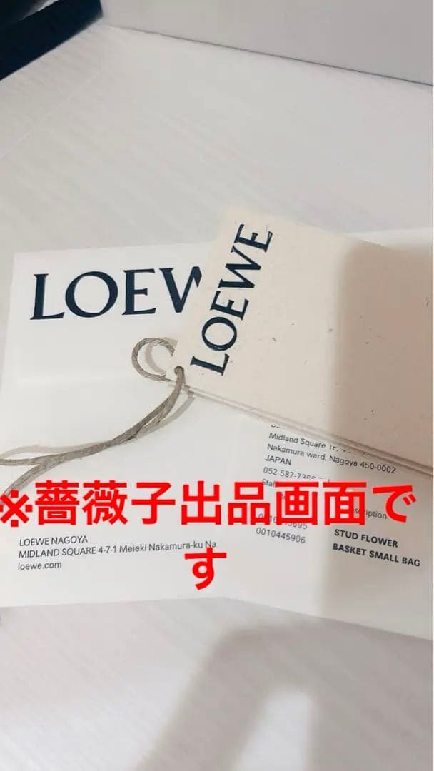 ロエベ　かごバッグ　保存袋 スモール　カゴ　鞄　バスケット