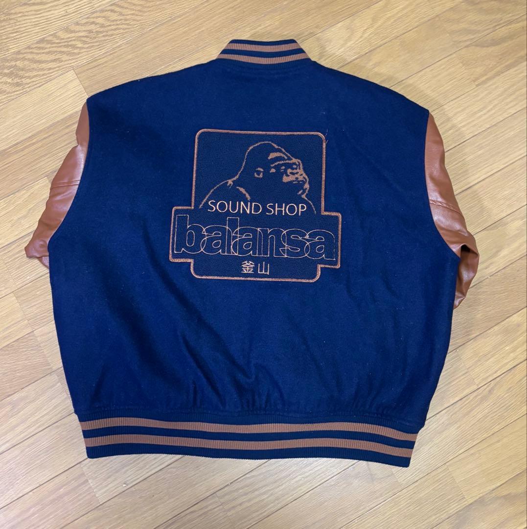 Xlarge balansa スタジャン L ネイビー/ブラウン