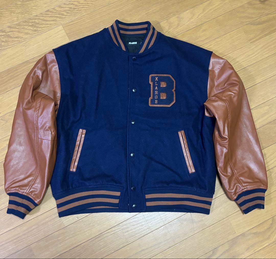 Xlarge balansa スタジャン L ネイビー/ブラウン