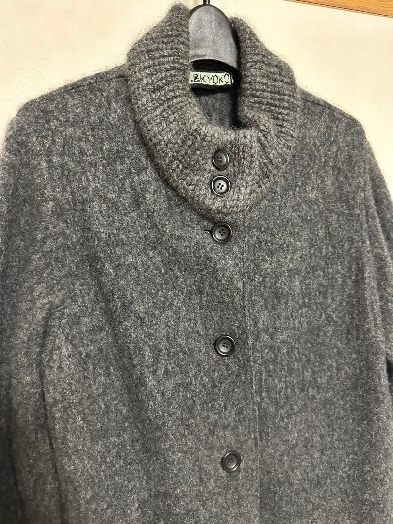 M&KYOKO カシミヤウール ニットコート