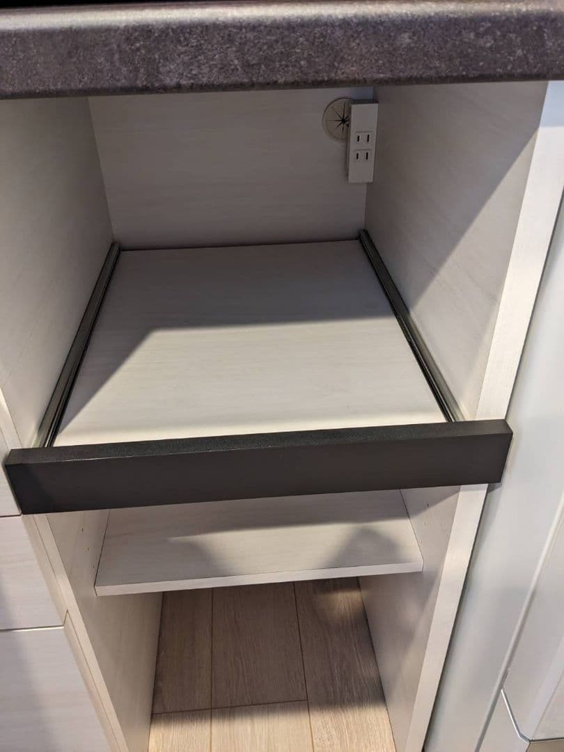 【送料　設置費込み】美品　食器棚　パモウナSY 幅90cm　ホワイト