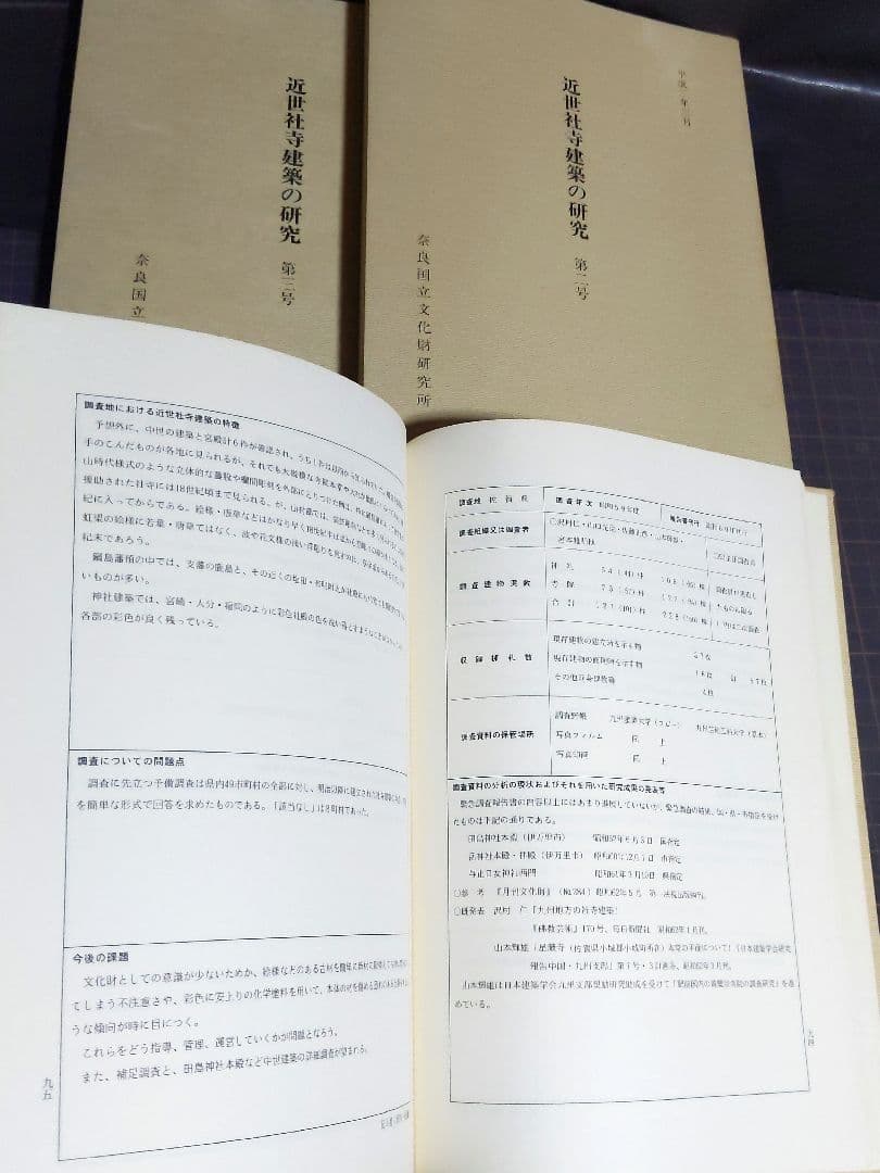 近世社寺建築の研究 第1号/第2号 /3号セット