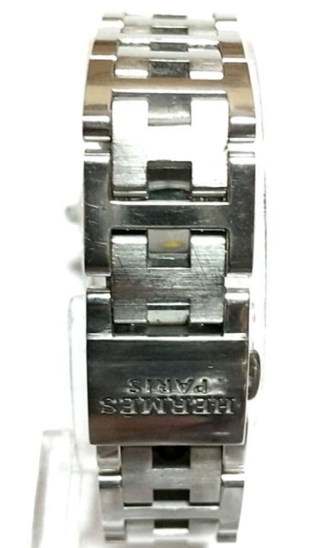 エルメス クリッパー CL4.210 観音開きバックル ホワイト レディース