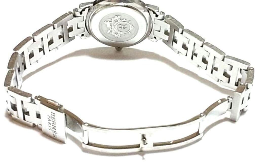 エルメス クリッパー CL4.210 観音開きバックル ホワイト レディース