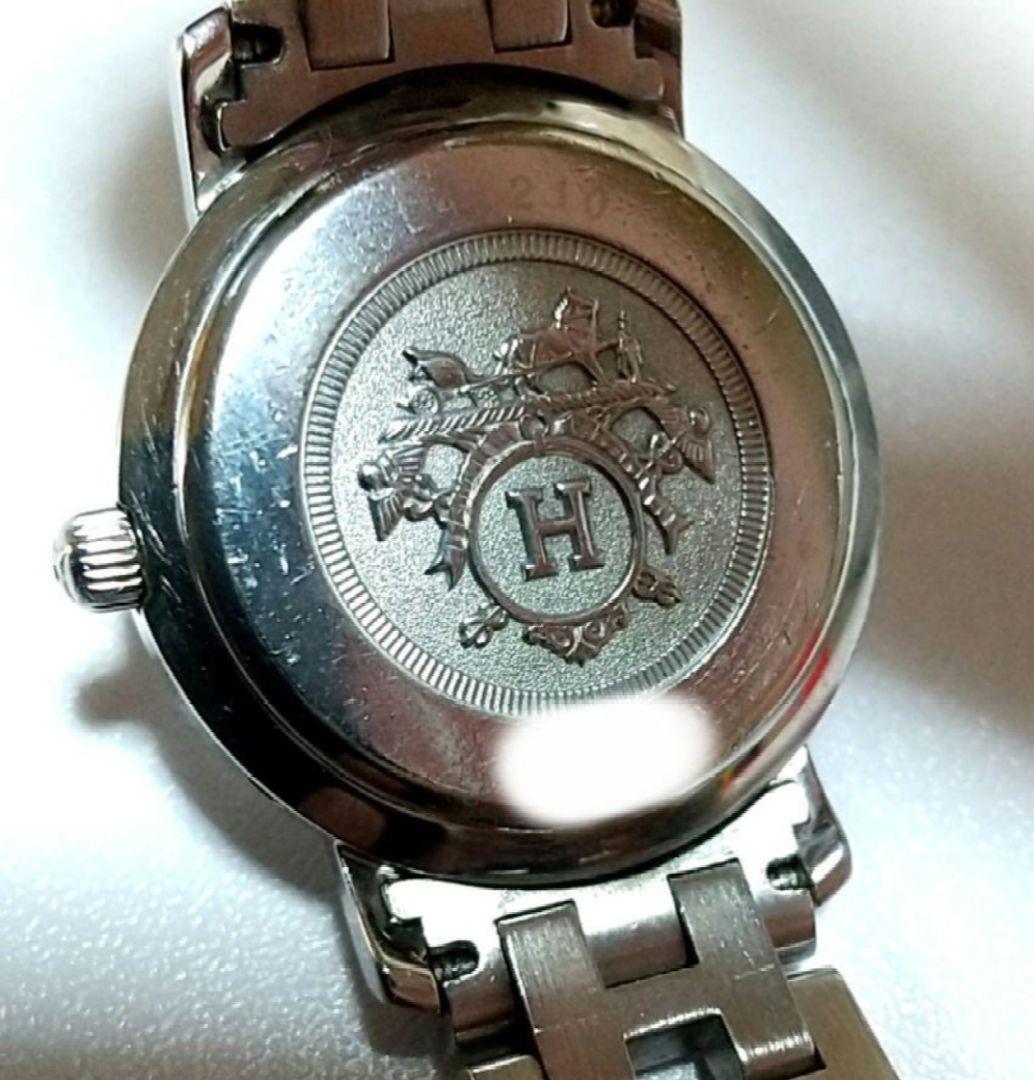 エルメス クリッパー CL4.210 観音開きバックル ホワイト レディース