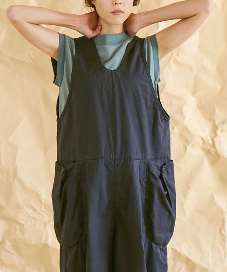 tumugu 硫化染めコンパクトツイル2wayサロペット