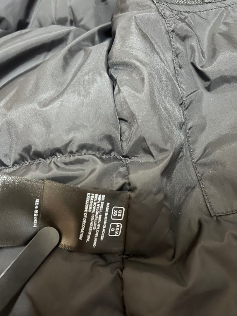 THE NORTH FACE ブラック ダウンベスト 700