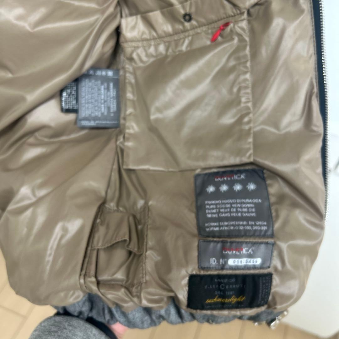 【美品】DUVETICA グレー ウールダウンベスト