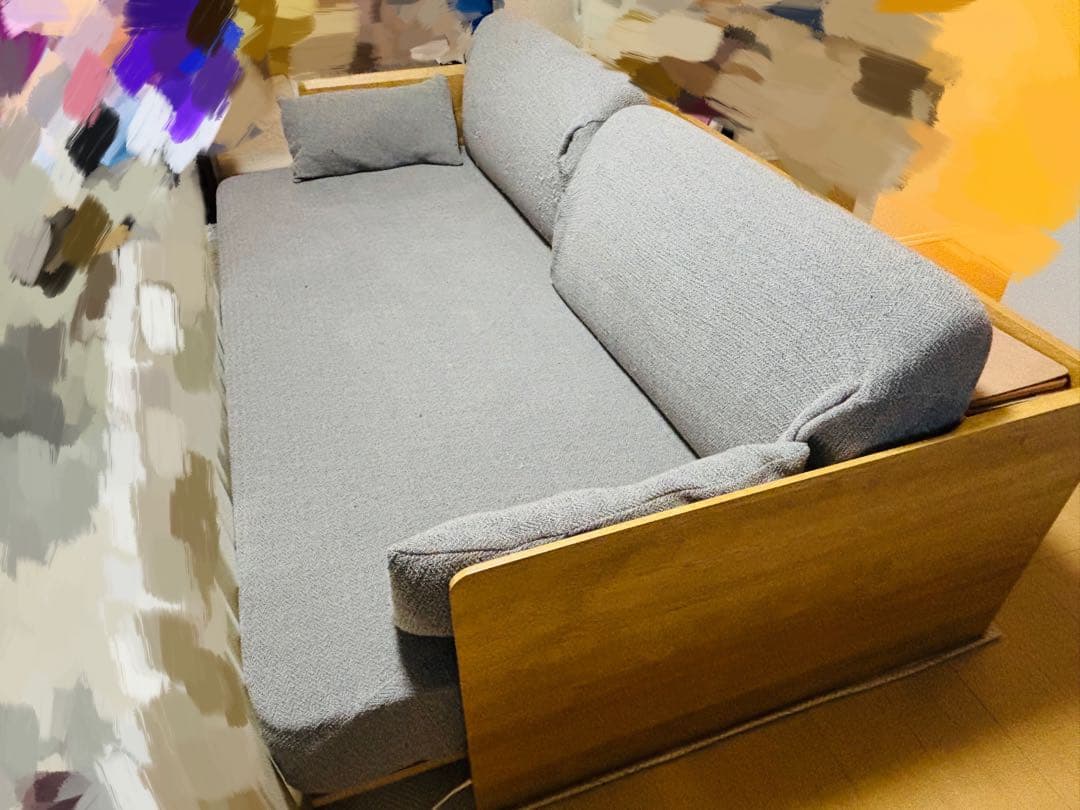 【最終値下げ】ニトリ 3WAYベッドソファ コンセント USBポート付き