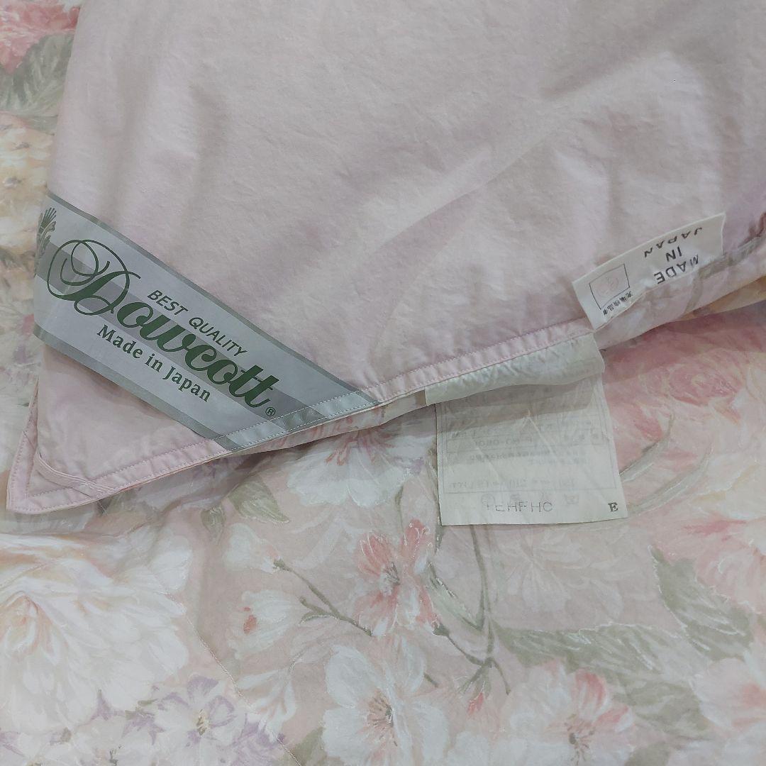 羽毛掛け布団 花柄 日本製