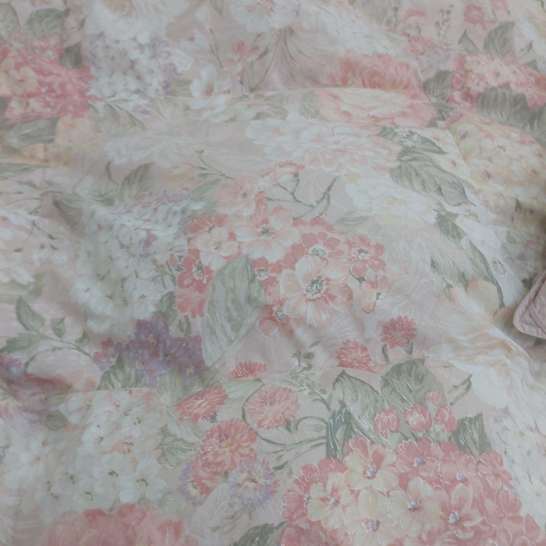 羽毛掛け布団 花柄 日本製